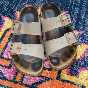 Birkenstock with rose gold